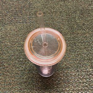 Pink plastic tumbler!